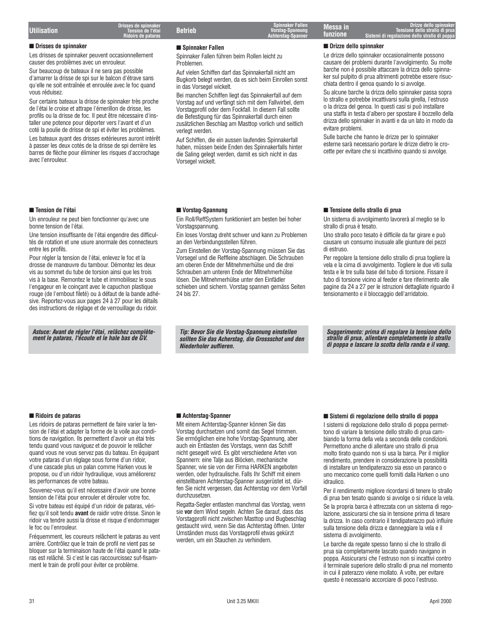 Harken 1080 MKIII Jib Reefing & Furling User Manual | Page 60 / 78