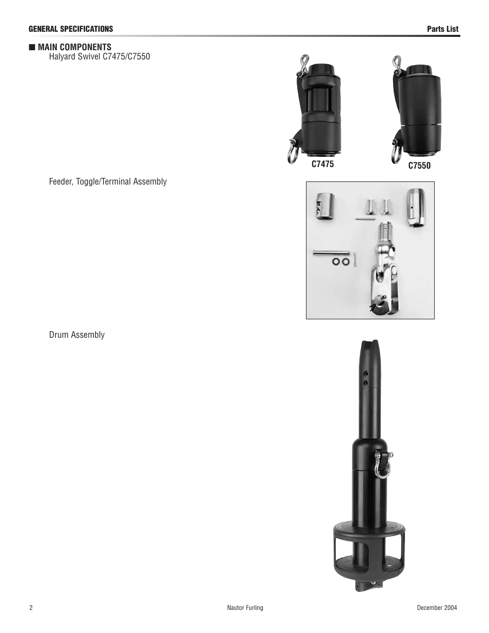 Harken C7475 MKIII Jib Reefing & Furling User Manual | Page 2 / 12