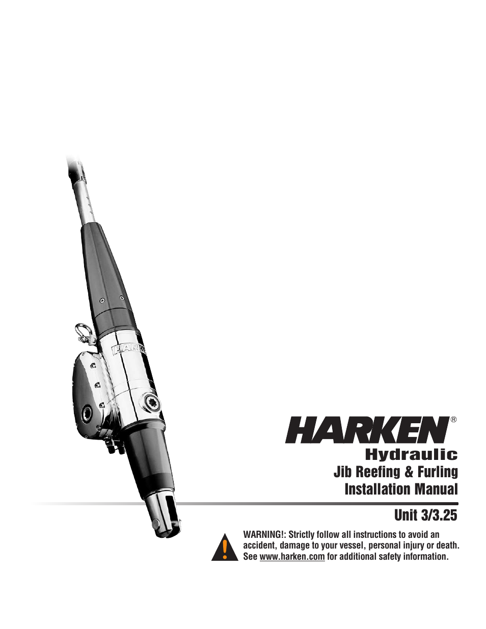 Harken 1027 MKIII Hydraulic Jib Reefing & Furling User Manual | 24 pages