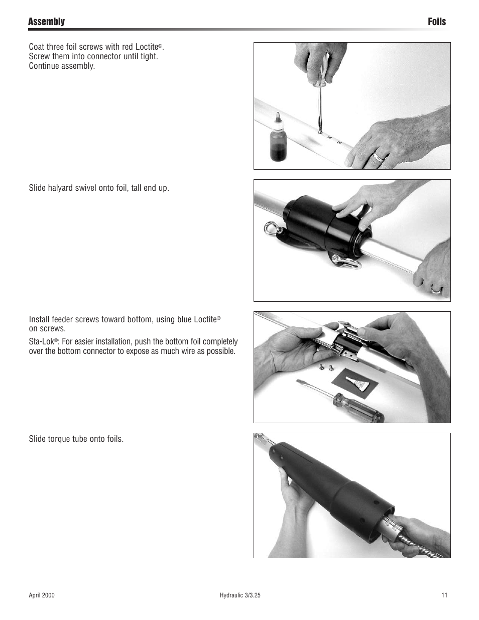 Harken 1027 MKIII Hydraulic Jib Reefing & Furling User Manual | Page 11 / 24