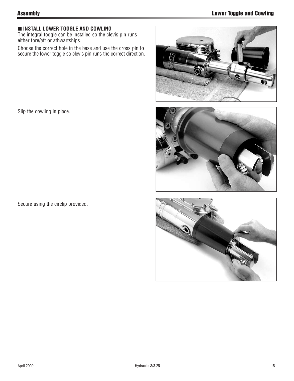 Harken 1027 MKIII Hydraulic Jib Reefing & Furling User Manual | Page 15 / 24