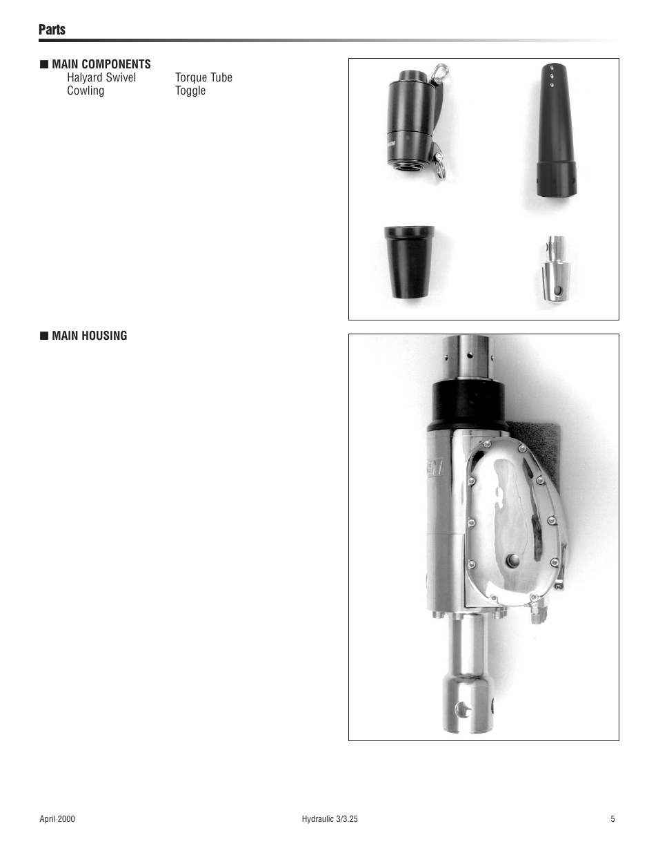 Harken 1027 MKIII Hydraulic Jib Reefing & Furling User Manual | Page 5 / 24