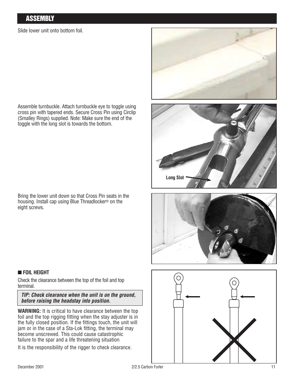 Assembly | Harken 1093 Carbon Jib Reefing & Furling User Manual | Page 11 / 18