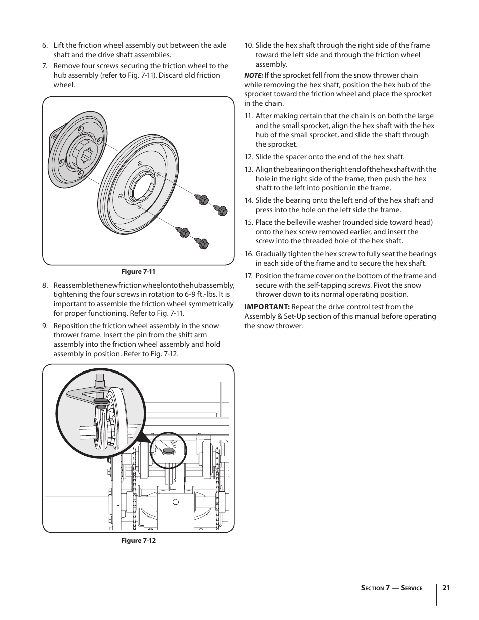 Cub Cadet 945 SWE User Manual | Page 21 / 27