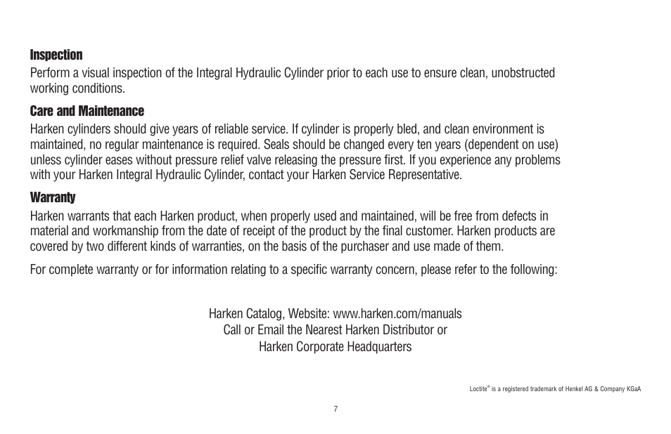 Harken HCI025110345BCC Integral Backstay Adjuster  User Manual | Page 7 / 8