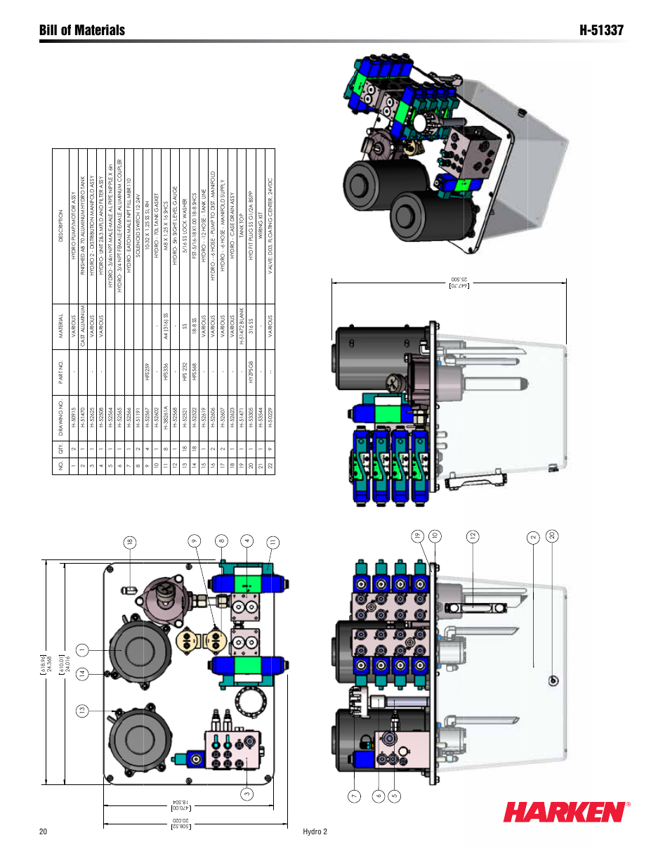 Harken HYDRO 2 Power Unit  User Manual | Page 20 / 32