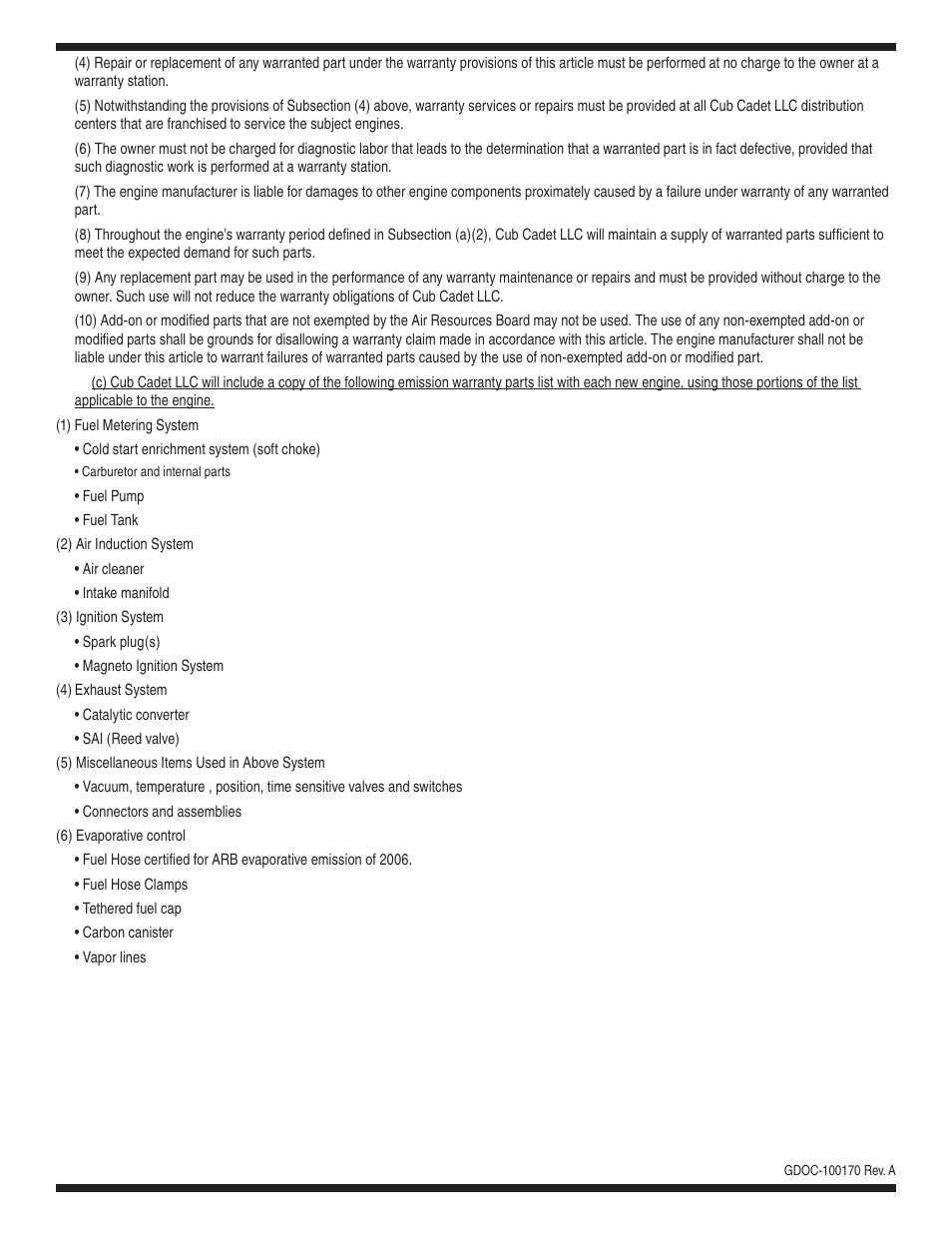 Cub Cadet CSV 050 User Manual | Page 31 / 60