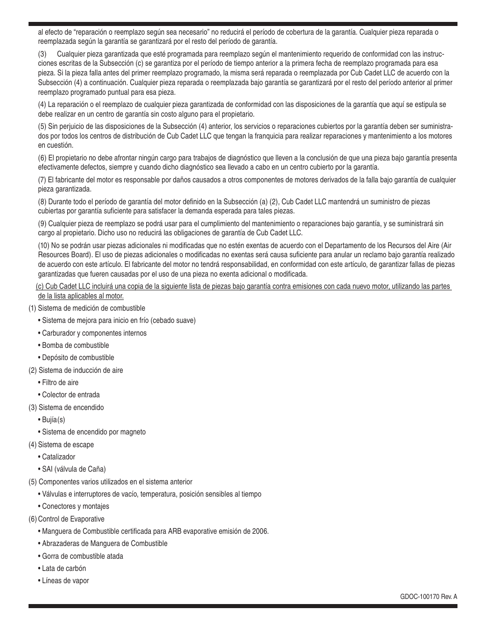 Cub Cadet CSV 050 User Manual | Page 59 / 60