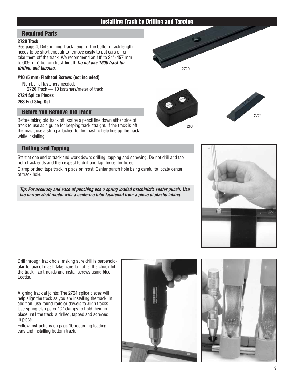 Harken 1807, 1807HL System A Battcars: built before 2005 User Manual | Page 9 / 20