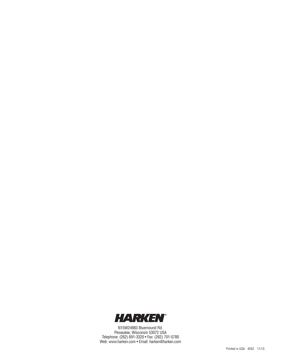 Harken 3838 System B CB & Slider Battcars: built 2005-2006 User Manual | Page 16 / 16