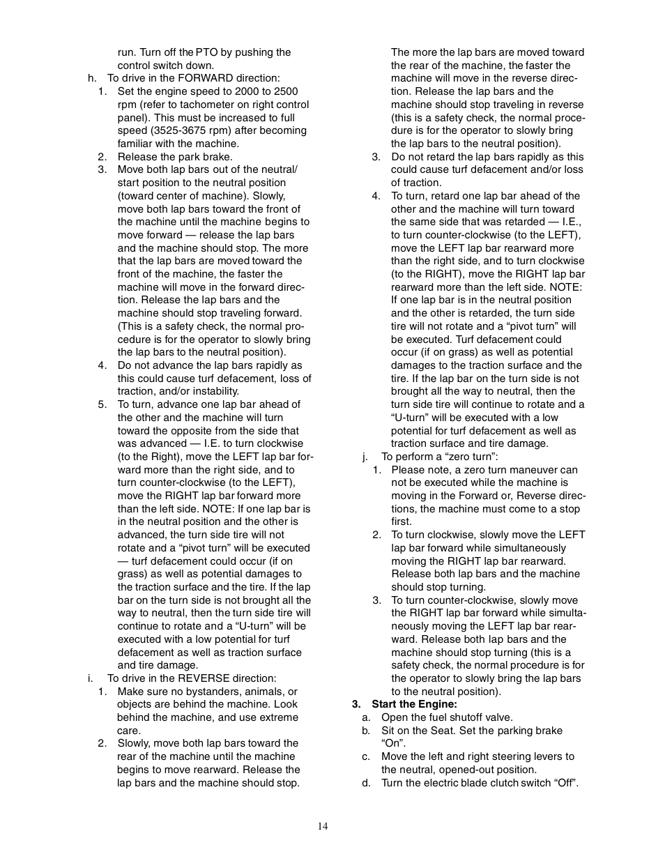 Cub Cadet Zero-Turn Commercial Riding Mower User Manual | Page 14 / 32