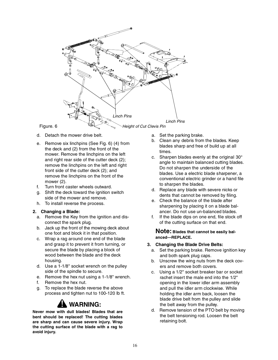 Warning | Cub Cadet Zero-Turn Commercial Riding Mower User Manual | Page 16 / 32