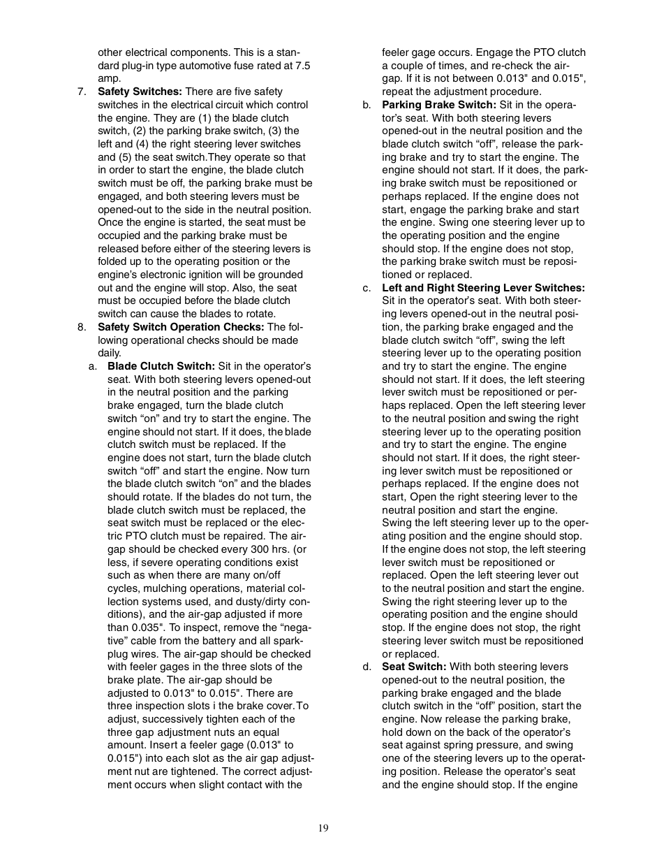 Cub Cadet Zero-Turn Commercial Riding Mower User Manual | Page 19 / 32