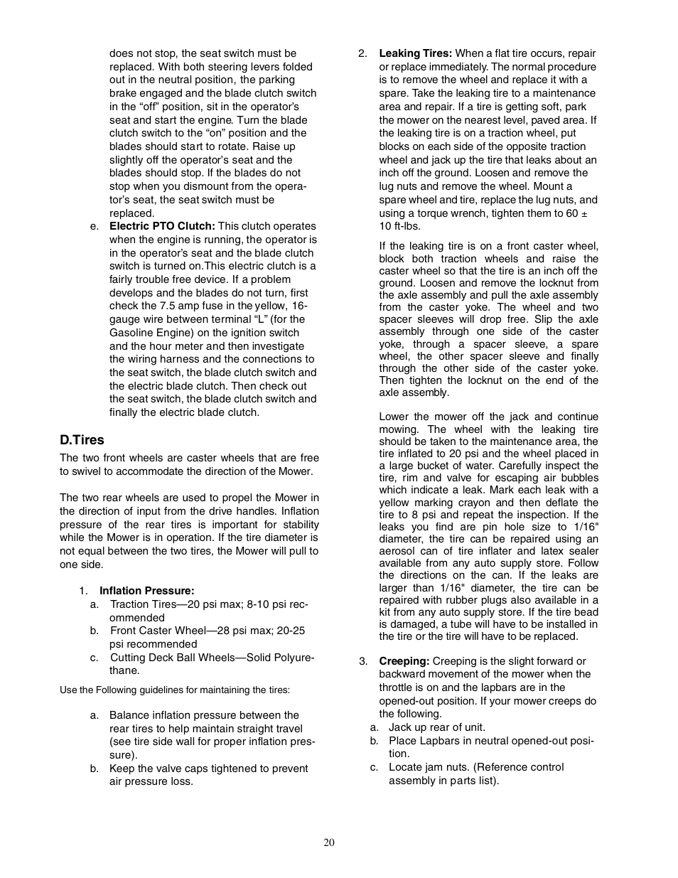 Cub Cadet Zero-Turn Commercial Riding Mower User Manual | Page 20 / 32