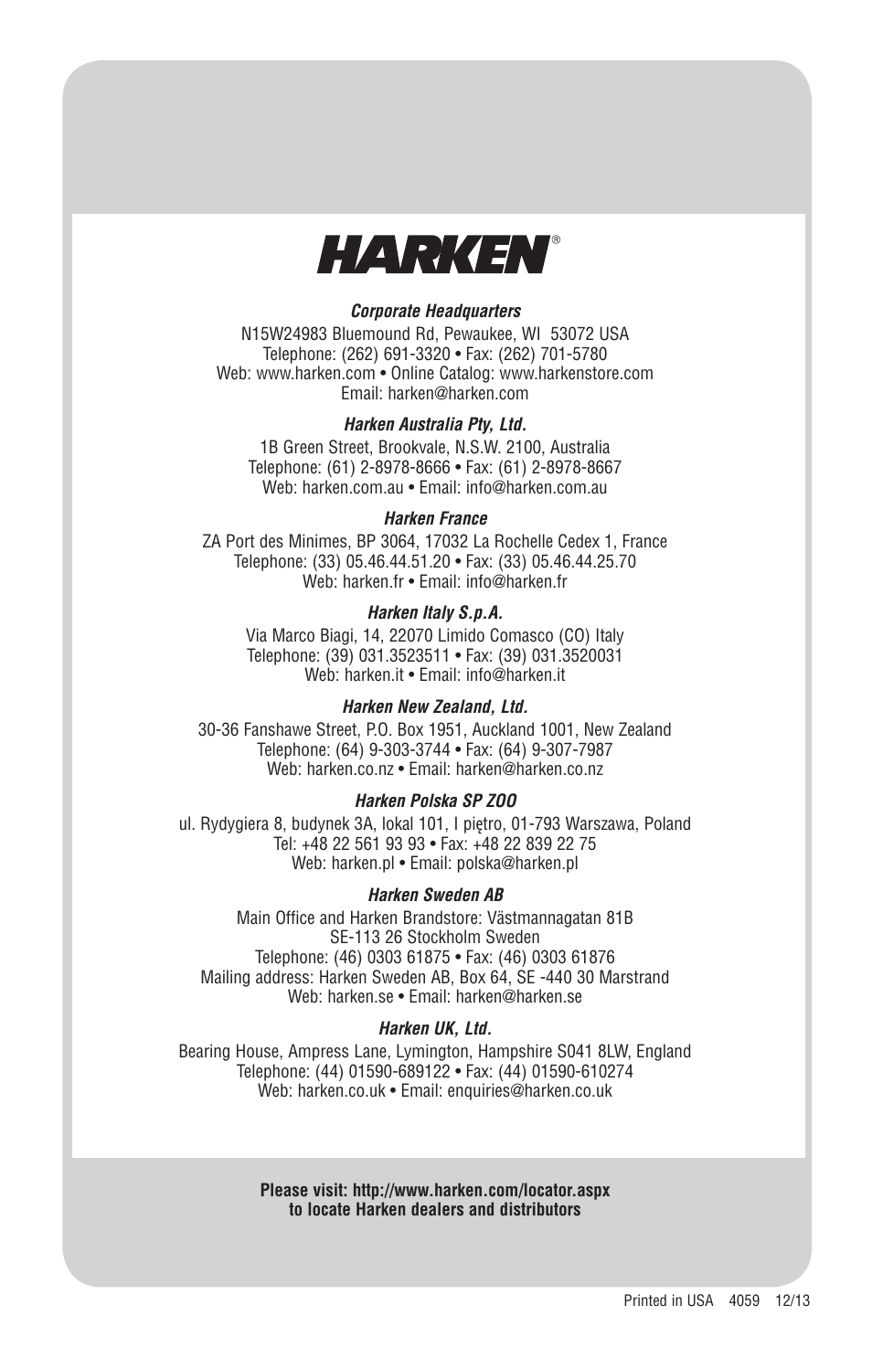 Harken 253 Lazy Jack kit User Manual | Page 8 / 8