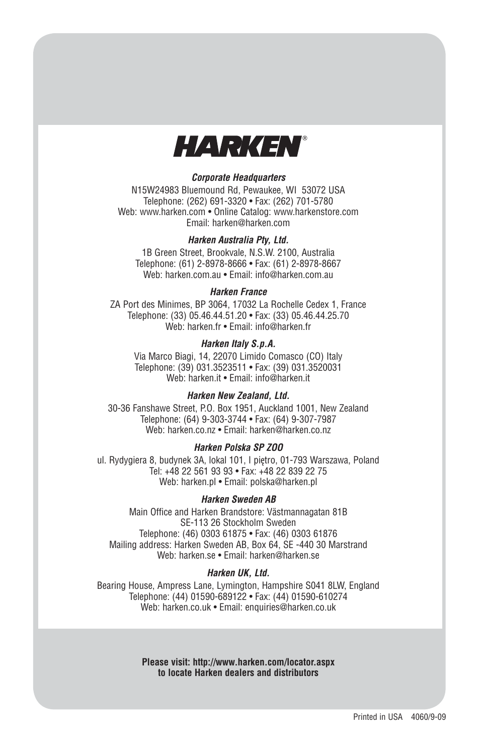 Harken 254 Lazy Jack kit User Manual | Page 8 / 8