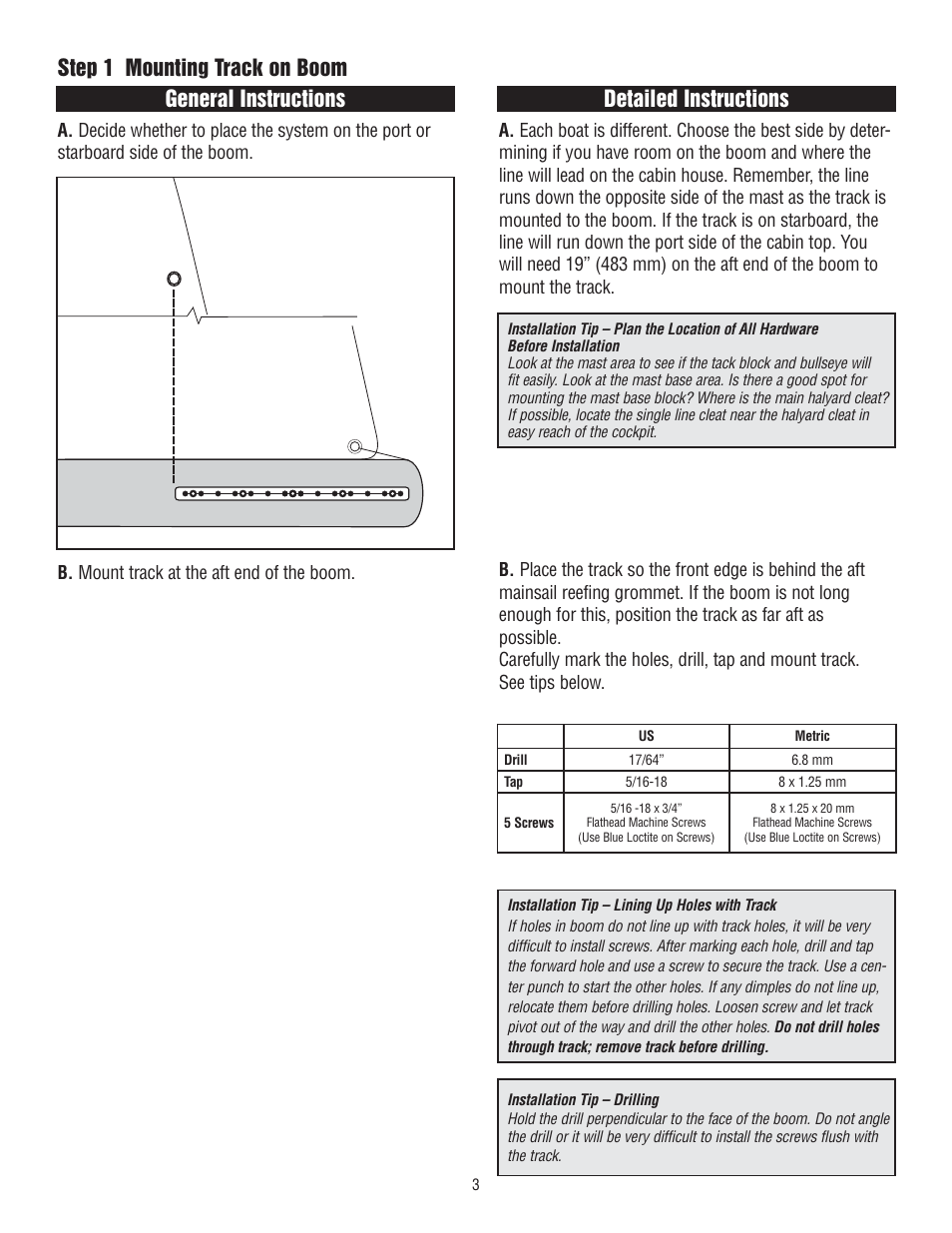 Harken 430 Single Line Reefing User Manual | Page 3 / 8