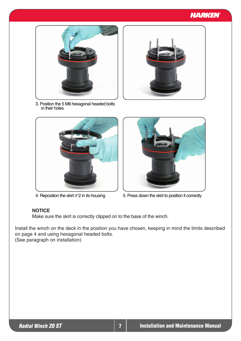 Harken 20ST Winche User Manual | Page 7 / 19