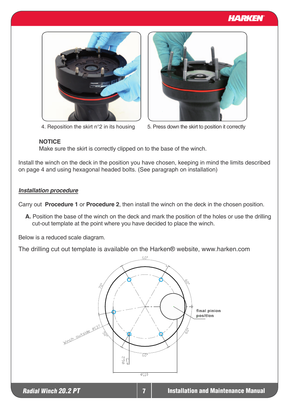 Harken 20.2PT Winche User Manual | Page 7 / 16