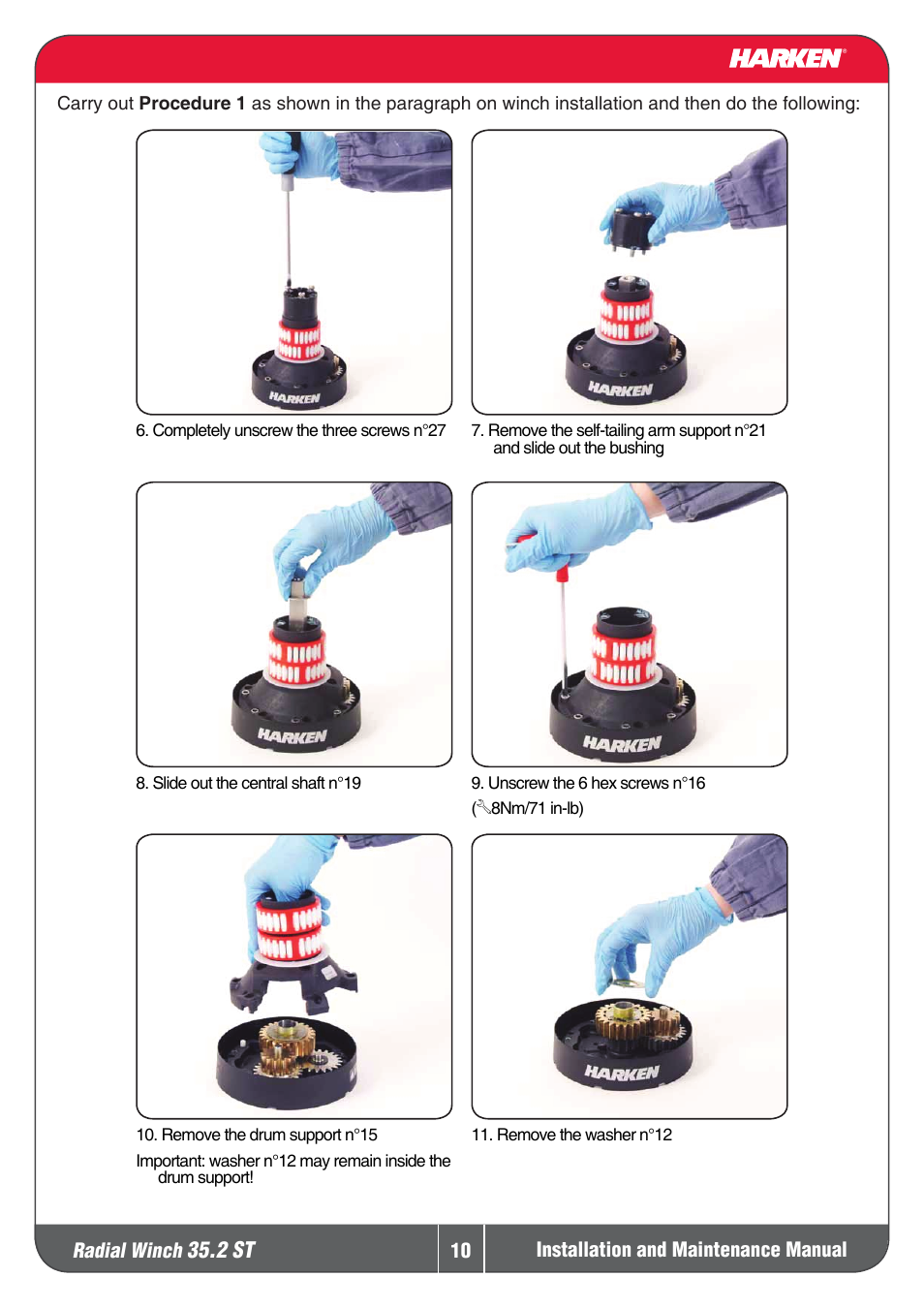 2 st | Harken 35.2ST Winche User Manual | Page 10 / 20