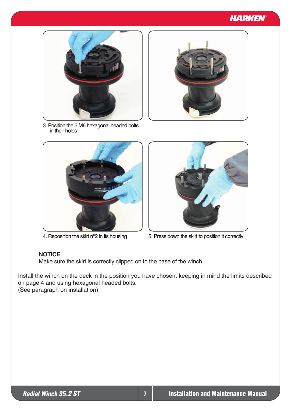 Harken 35.2ST Winche User Manual | Page 7 / 20