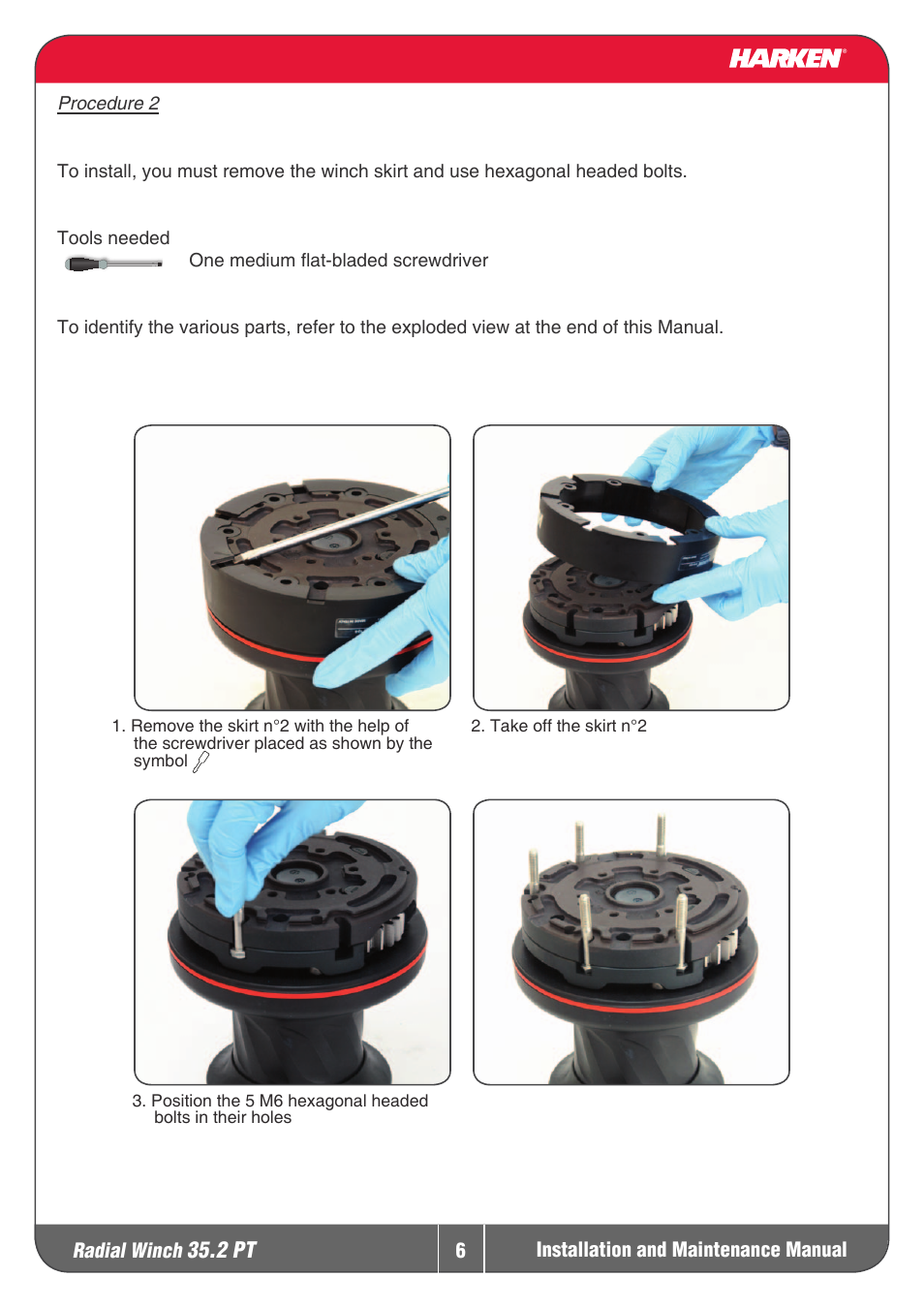 Harken 35.2PT Winche User Manual | Page 6 / 17