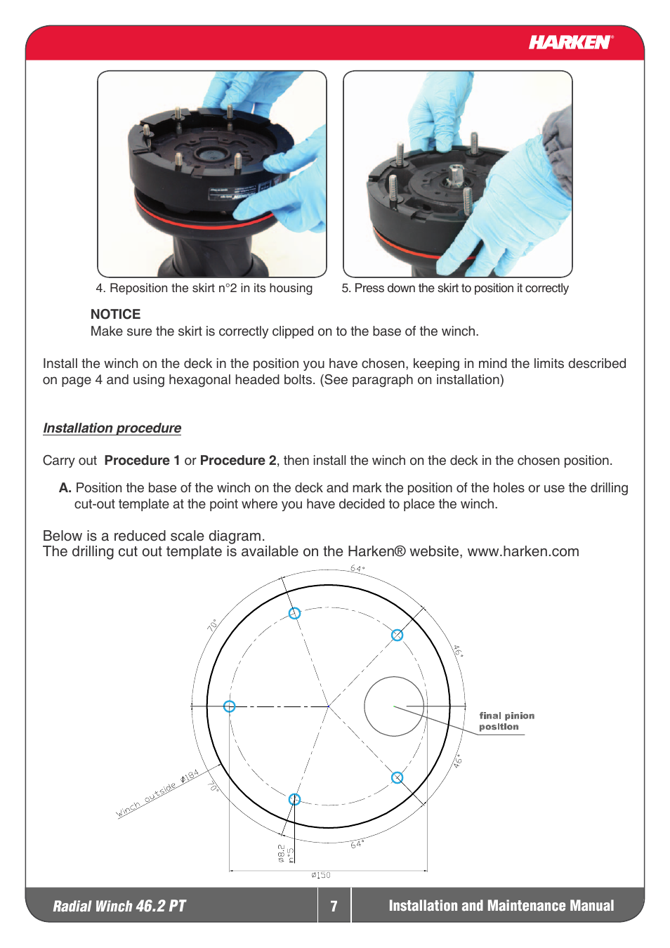 Harken 46.2PT Winche User Manual | Page 7 / 17