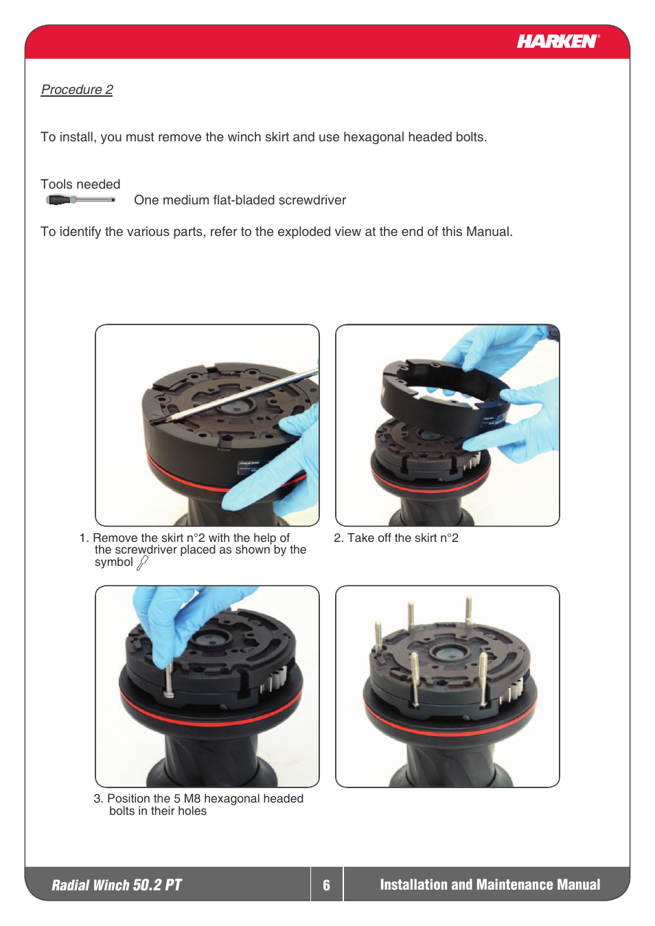 Harken 50.2PT Winche User Manual | Page 6 / 17