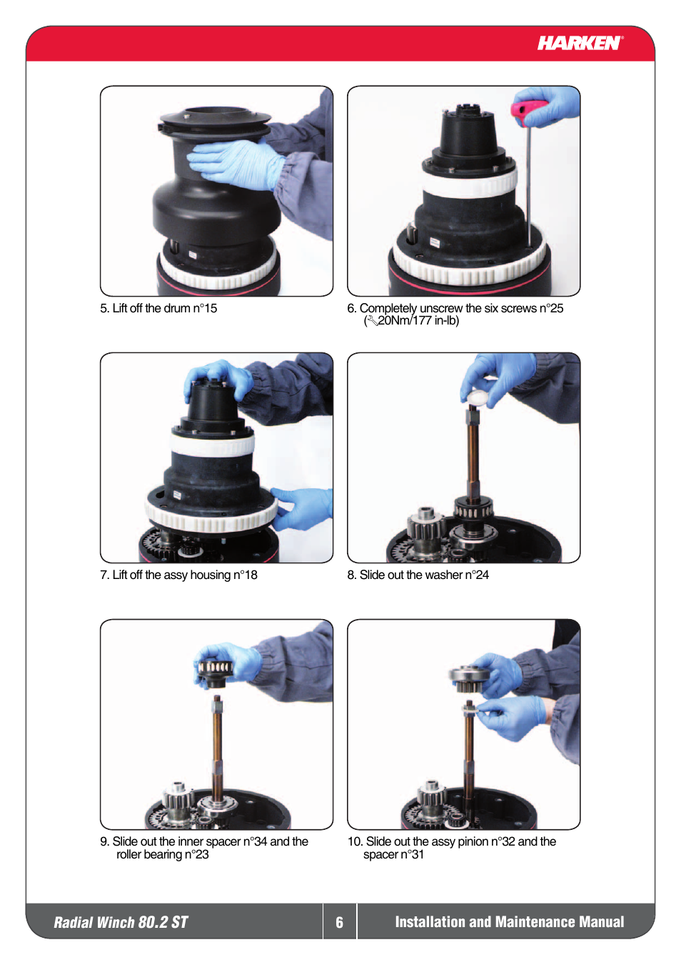 2 st | Harken 80.2ST Winche User Manual | Page 6 / 18
