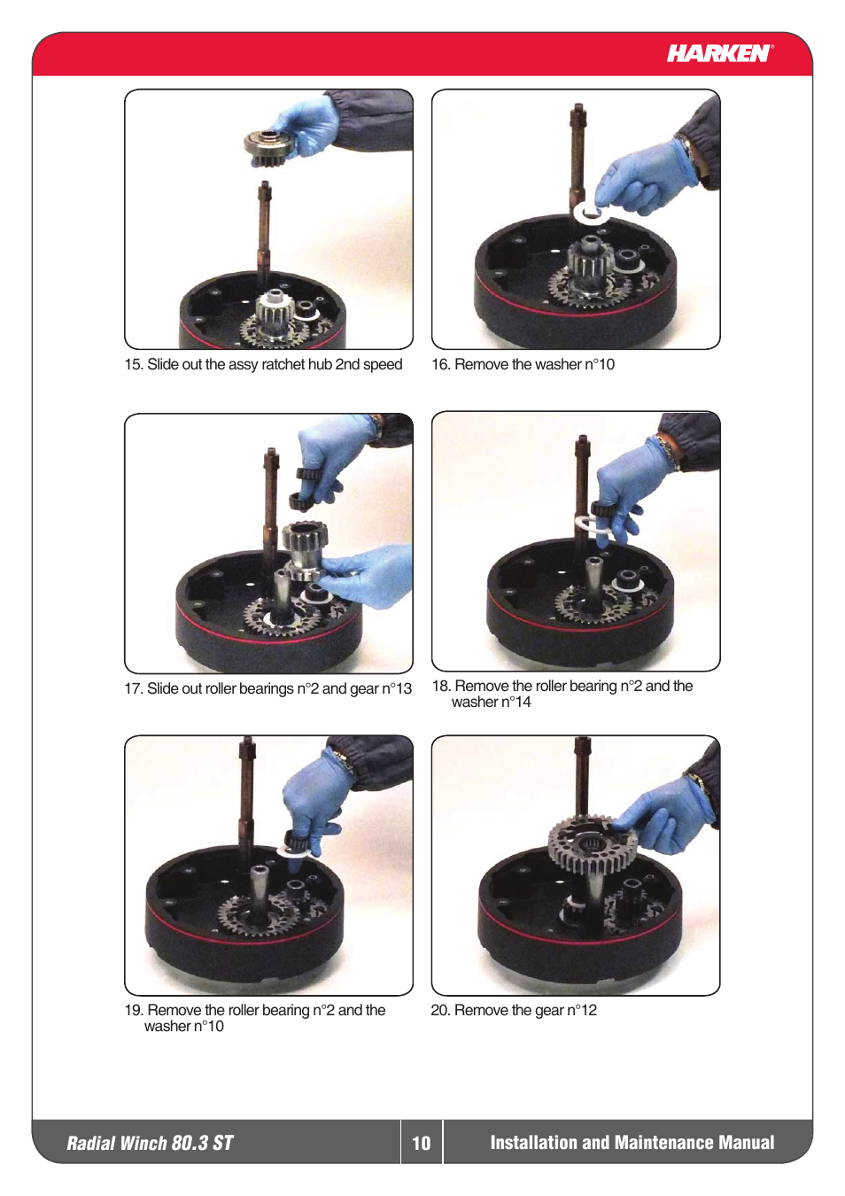 3 st | Harken 80.3ST Winche User Manual | Page 10 / 19