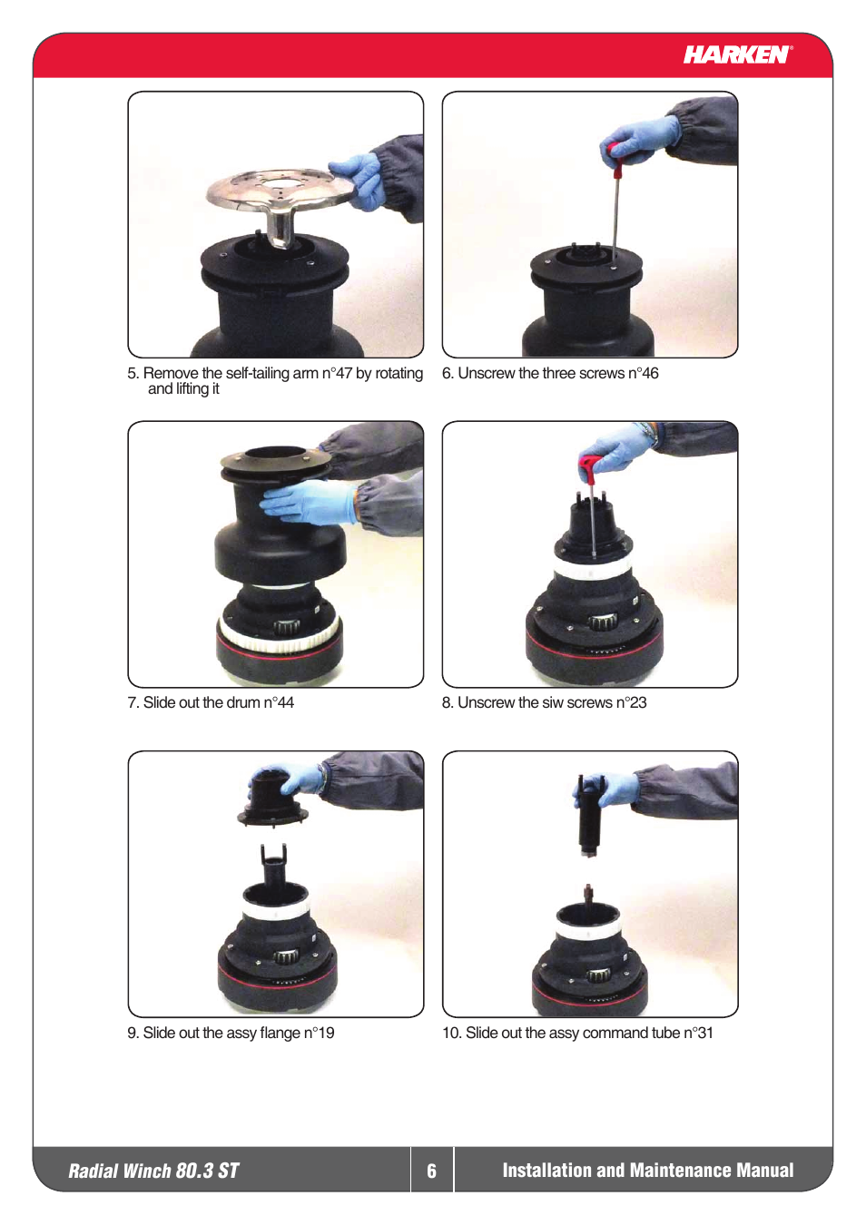3 st | Harken 80.3ST Winche User Manual | Page 6 / 19