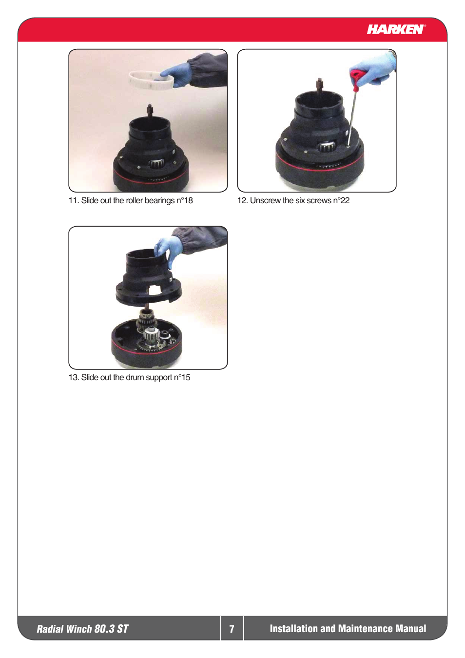 Harken 80.3ST Winche User Manual | Page 7 / 19