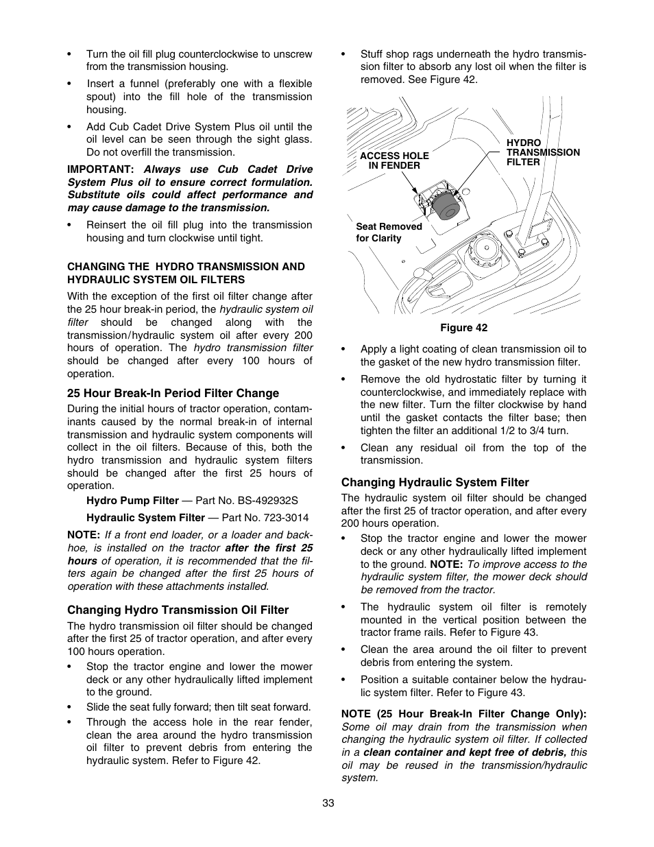 Cub Cadet 5252 User Manual | Page 33 / 56