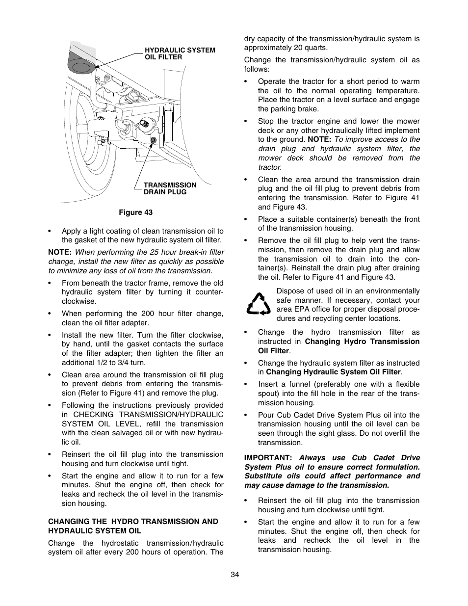 Cub Cadet 5252 User Manual | Page 34 / 56