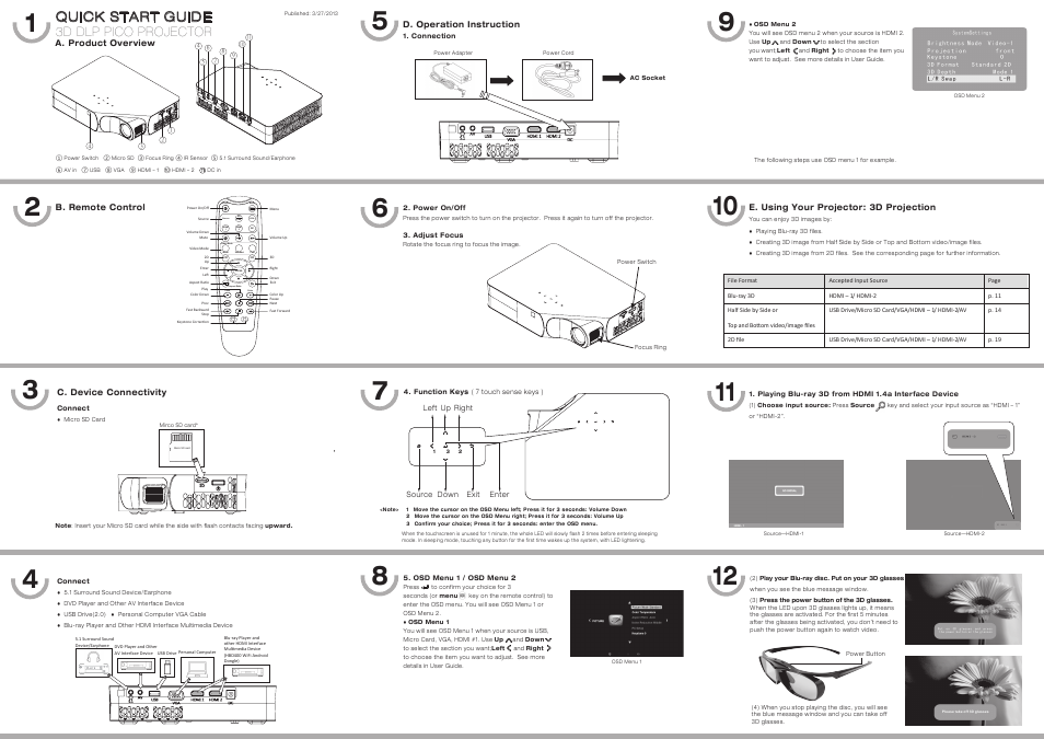 HB Optoelectronic HBP1003D User Manual | 2 pages