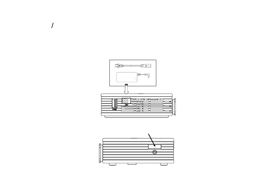 Power on / off the projector | HB Optoelectronic HBP200 User Manual | Page 11 / 43