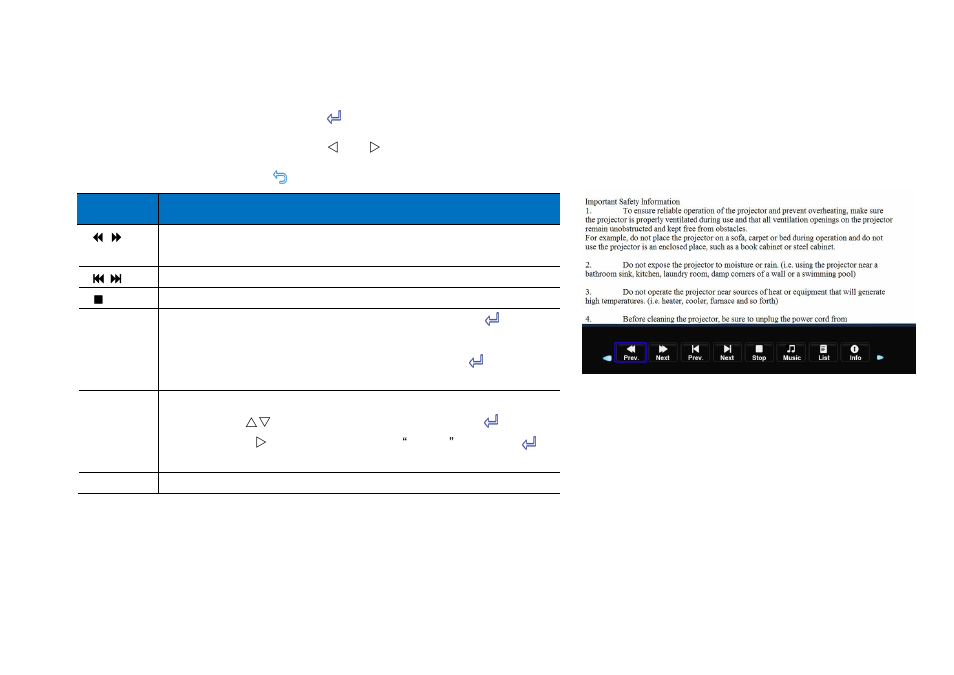 Text view option menu (remote control only) | HB Optoelectronic HBP200 User Manual | Page 30 / 43