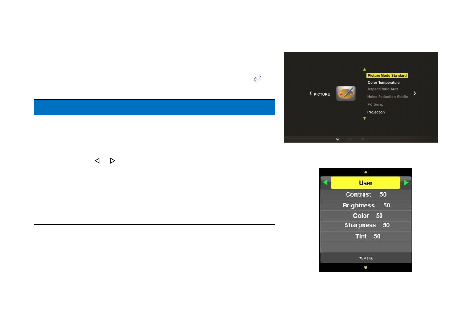 Picture, Picture mode | HB Optoelectronic HBP200 User Manual | Page 32 / 43