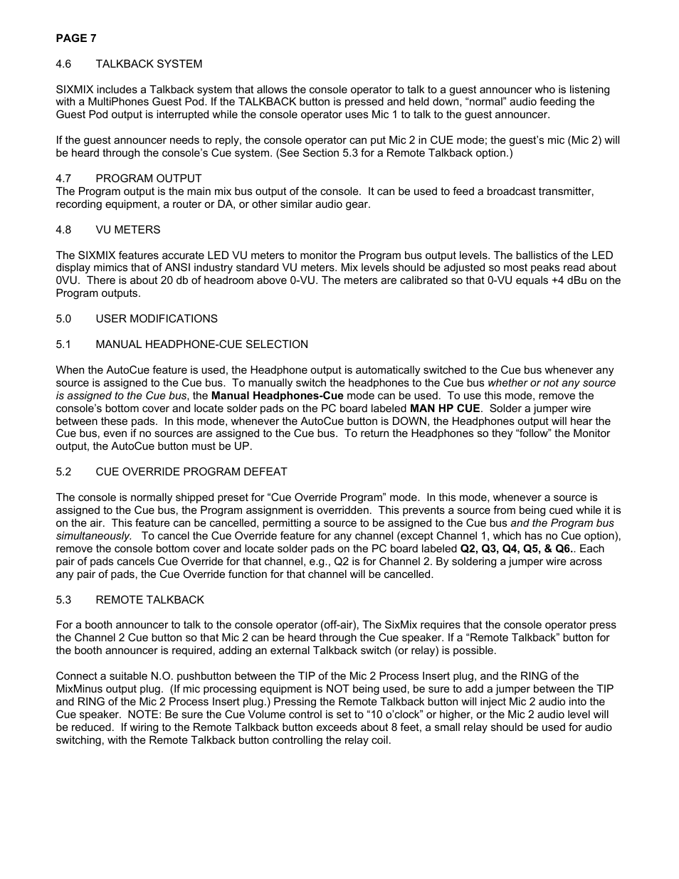 Henry Engineering SIXMIX User Manual | Page 7 / 9
