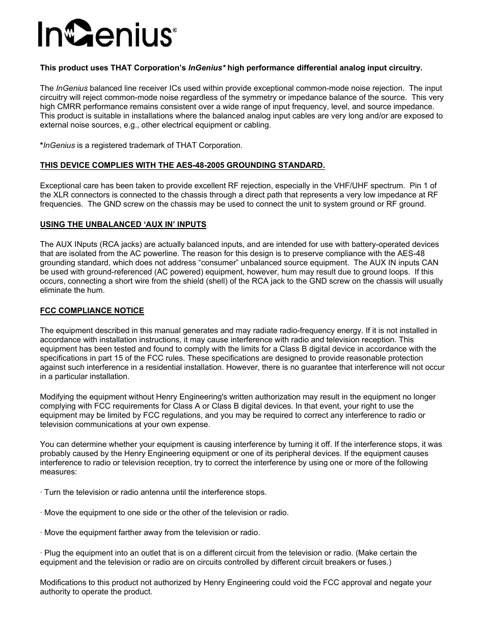 Henry Engineering USB MATCHBOX User Manual | Page 2 / 2