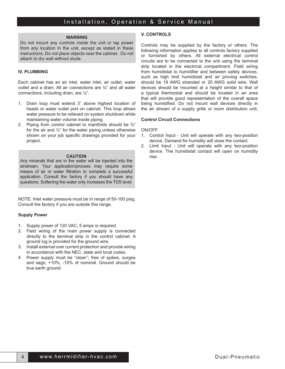 Herrmidifier Dual Pneumatic User Manual | Page 6 / 10