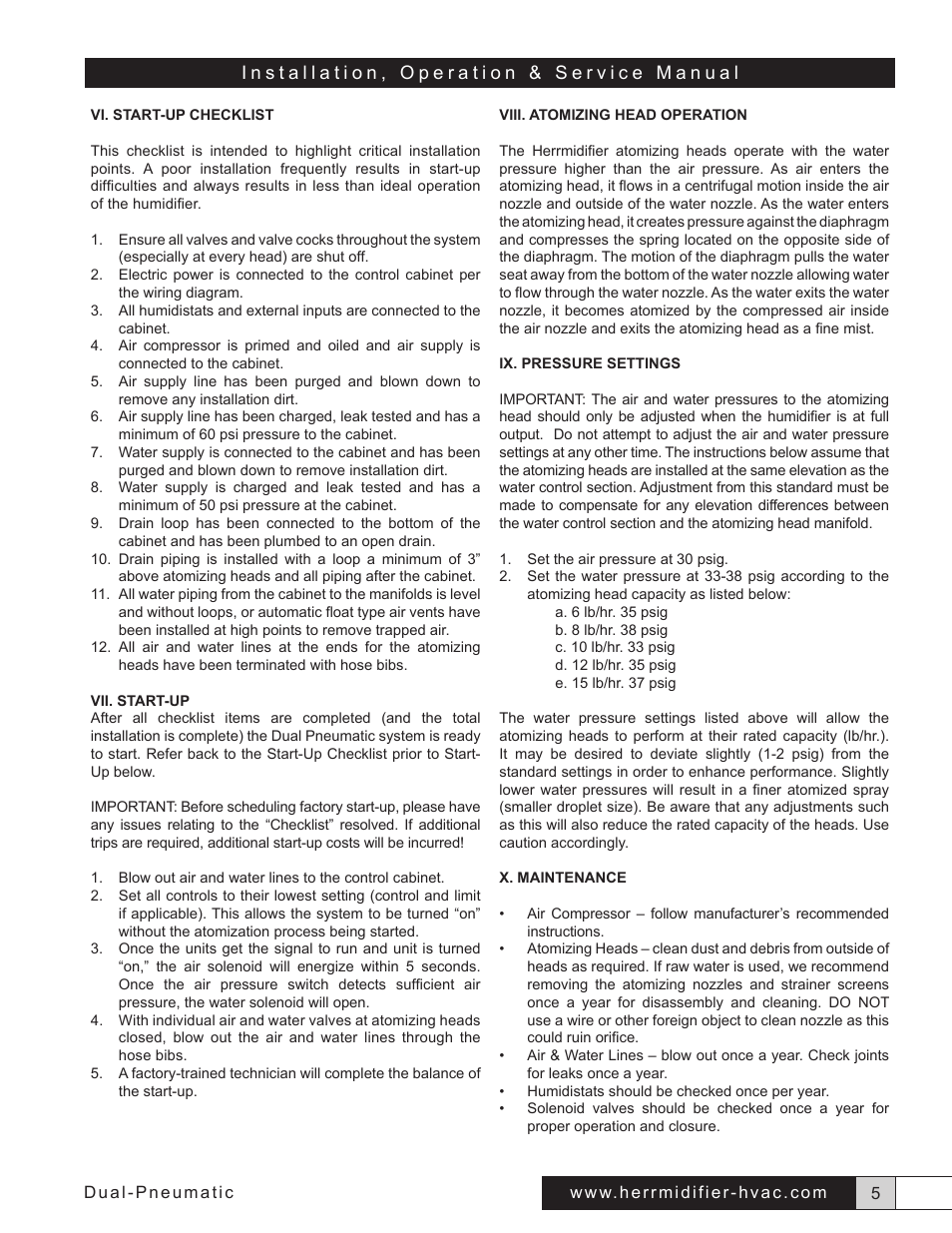Herrmidifier Dual Pneumatic User Manual | Page 7 / 10