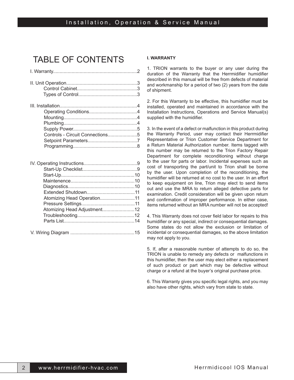 Herrmidifier Herrmidicool User Manual | Page 2 / 16