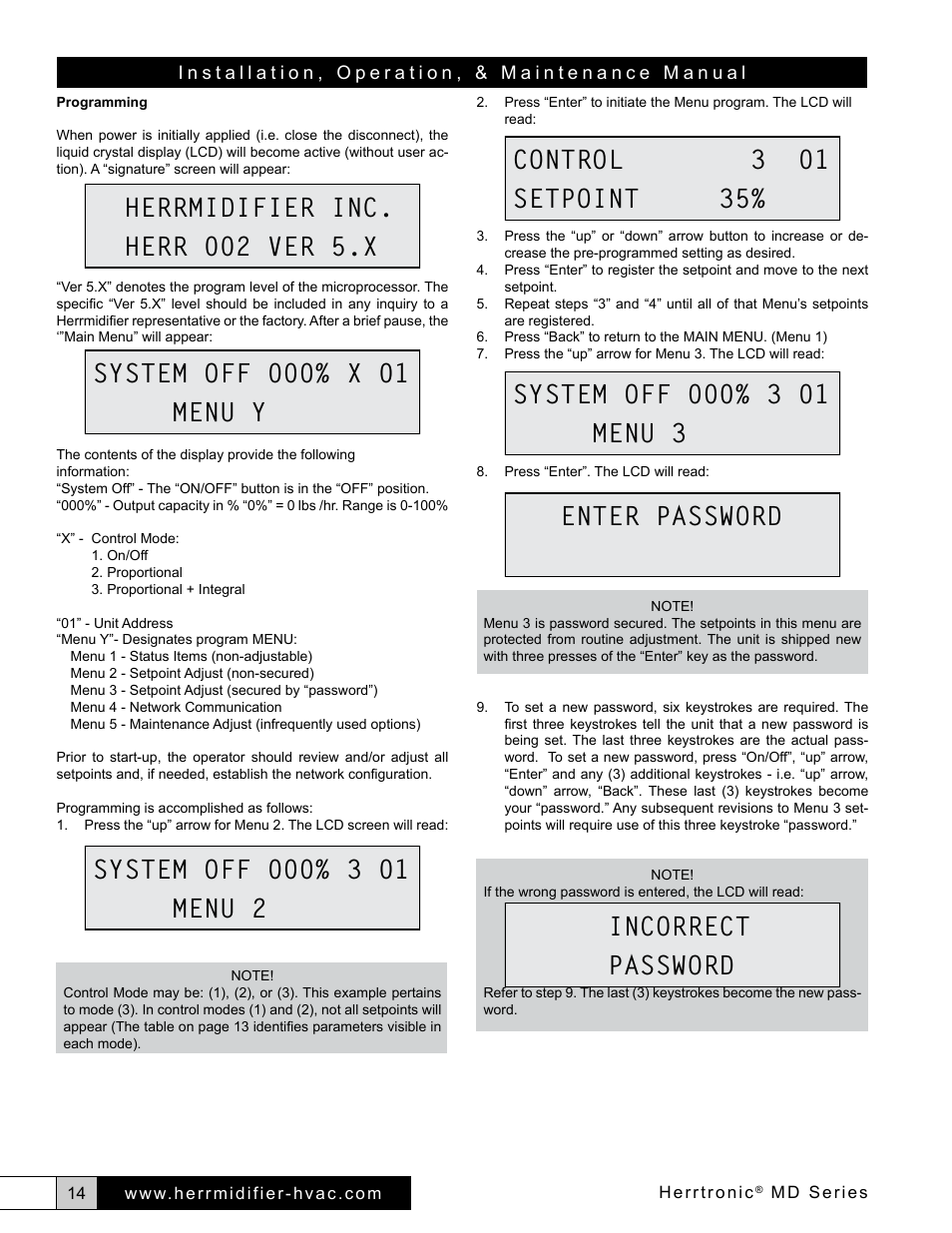 Herrmidifier Herrtronic MD User Manual | Page 14 / 36