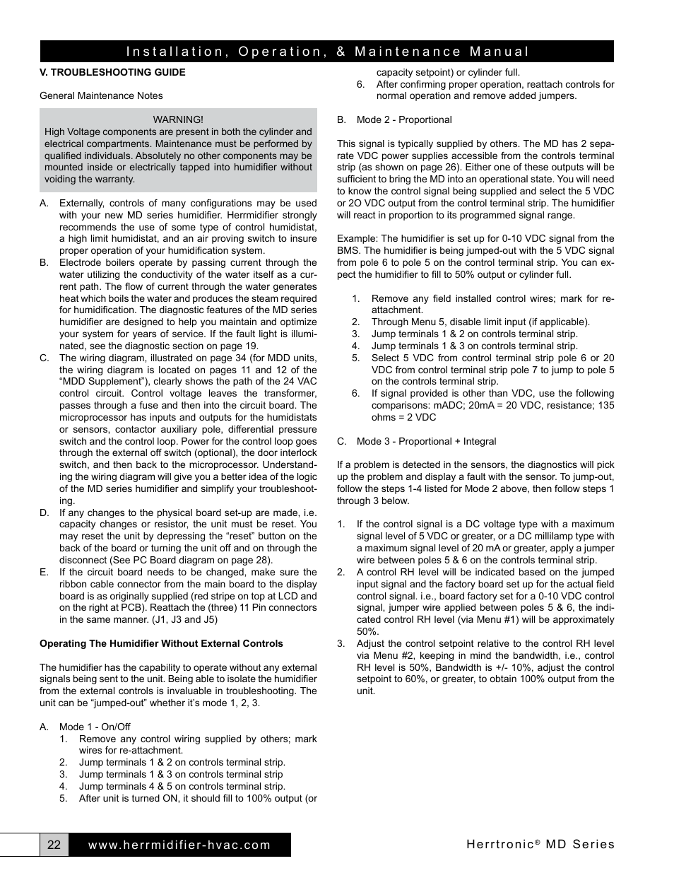 Herrmidifier Herrtronic MD User Manual | Page 22 / 36