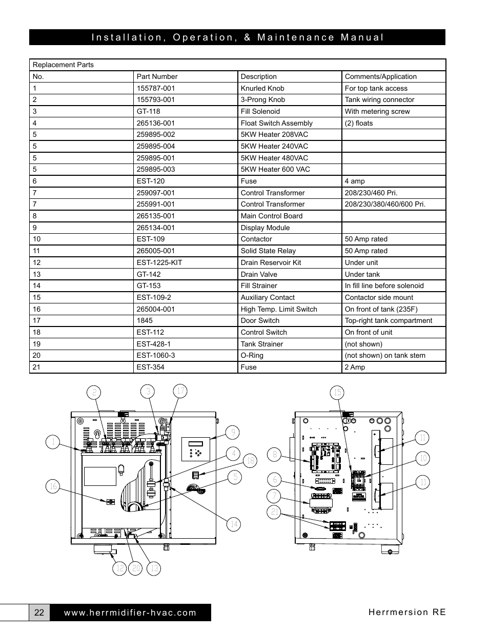 Herrmidifier Herrmersion RE User Manual | Page 22 / 24