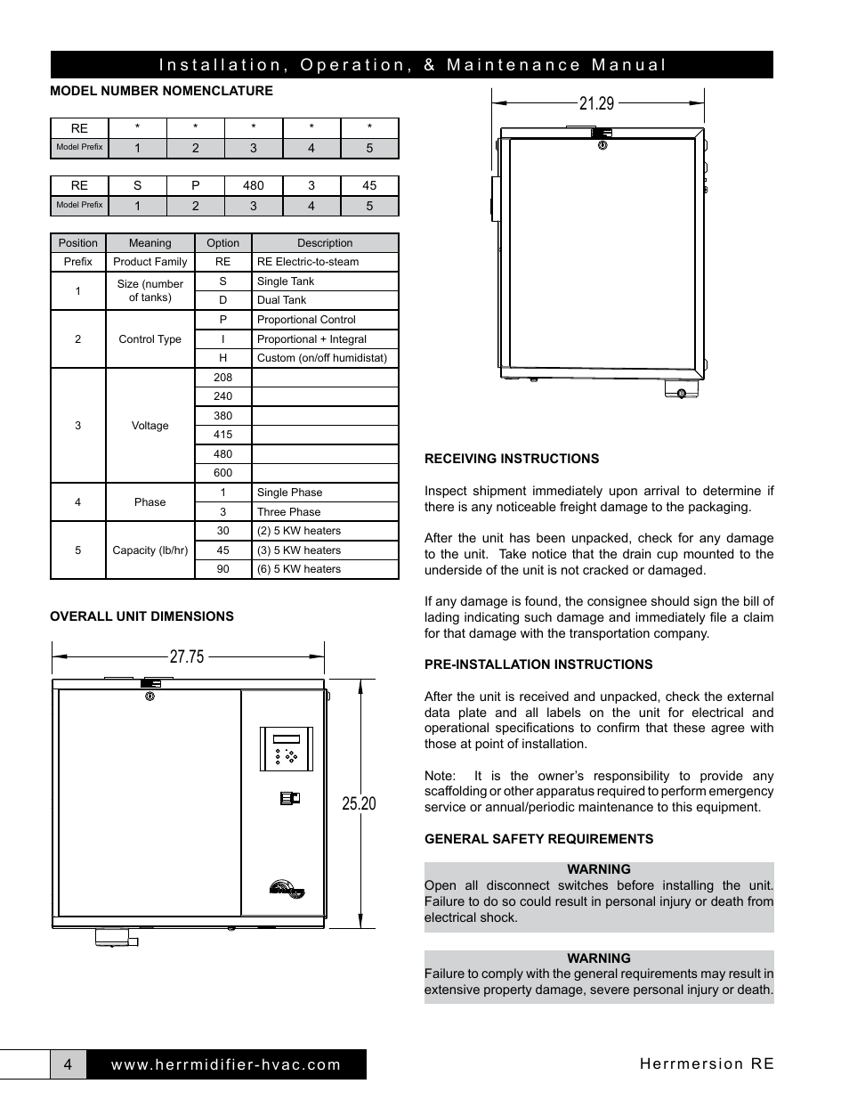 Herrmersion re | Herrmidifier Herrmersion RE User Manual | Page 4 / 24