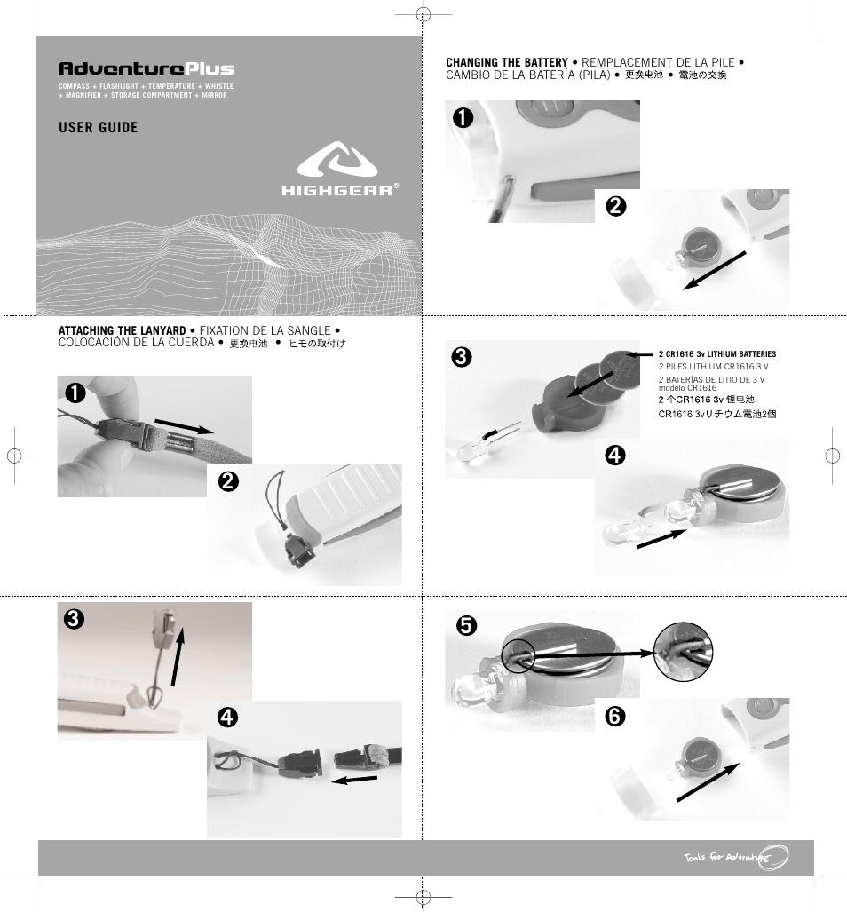 Highgear Adventure Plus User Manual | 2 pages