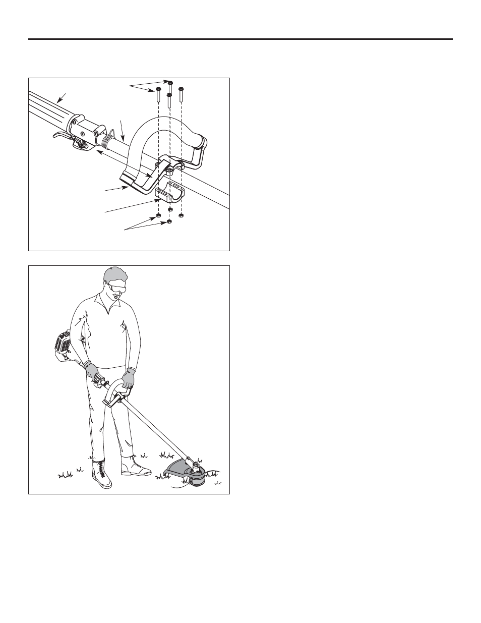 Armado, Sección 3, Instalación y ajuste de la manija | Cub Cadet CC3075 User Manual | Page 55 / 72