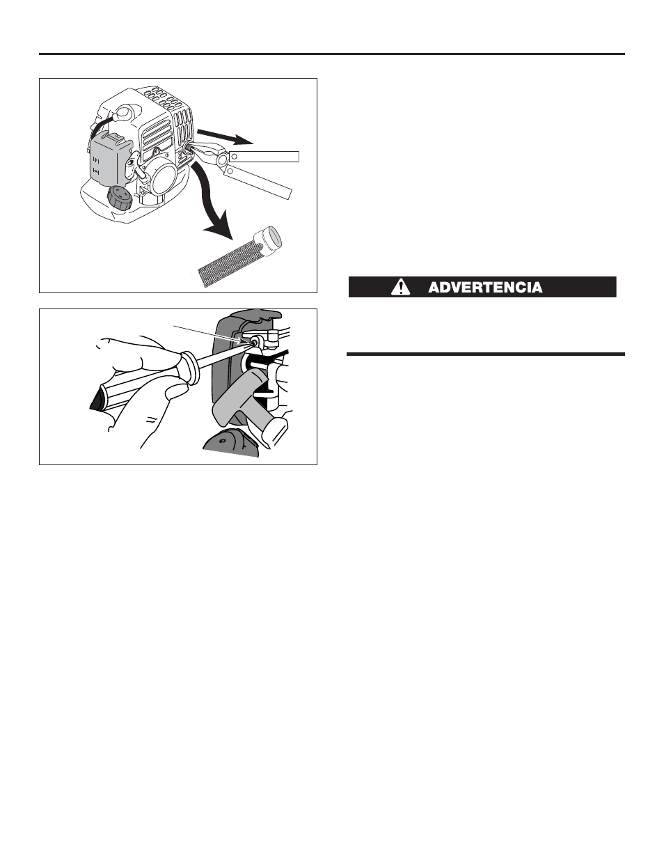 Mantenimiento (continuación), Ajuste del carburador | Cub Cadet CC3075 User Manual | Page 64 / 72